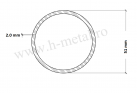 Teava rotunda sudata inox 51x2.0 mm 1